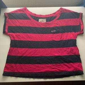 Striped Hollister cropped top
